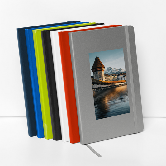 City of Dreams - Lucerne Chapel Bridge and Pilatus - Dusk Notebook from JournalBook®